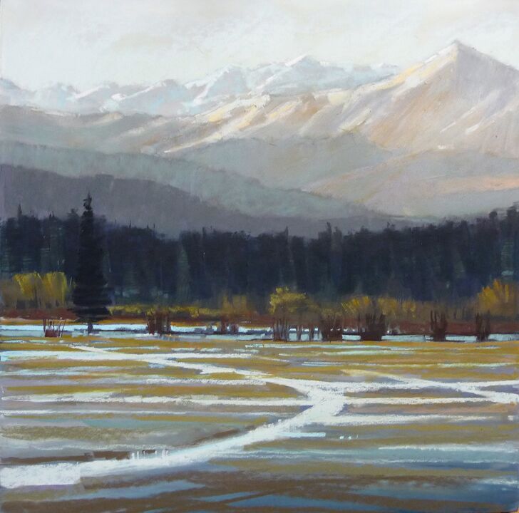 Pastel Demonstration | How to Paint Snow